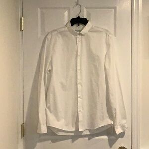 VERSACE COLLECTION TREND Men’s White Button Down Business Dress Shirt sz 43 17.5
